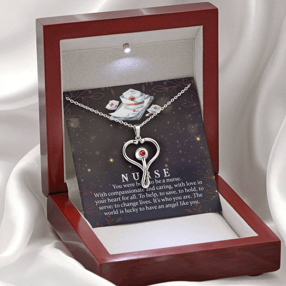 Nurse Stethoscope Necklace Gift-[Heartfelt Family Gift]