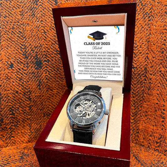 Class of 2025 Graduation Gift Openwork Watch-[Heartfelt Family Gift]