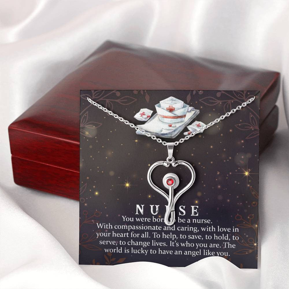 Nurse Stethoscope Necklace Gift-[Heartfelt Family Gift]