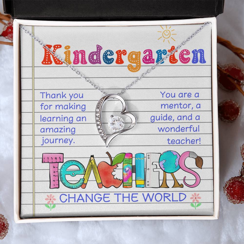 Teacher Thank You Necklace Gift