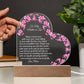 Mother in Law Led Heart Plaque