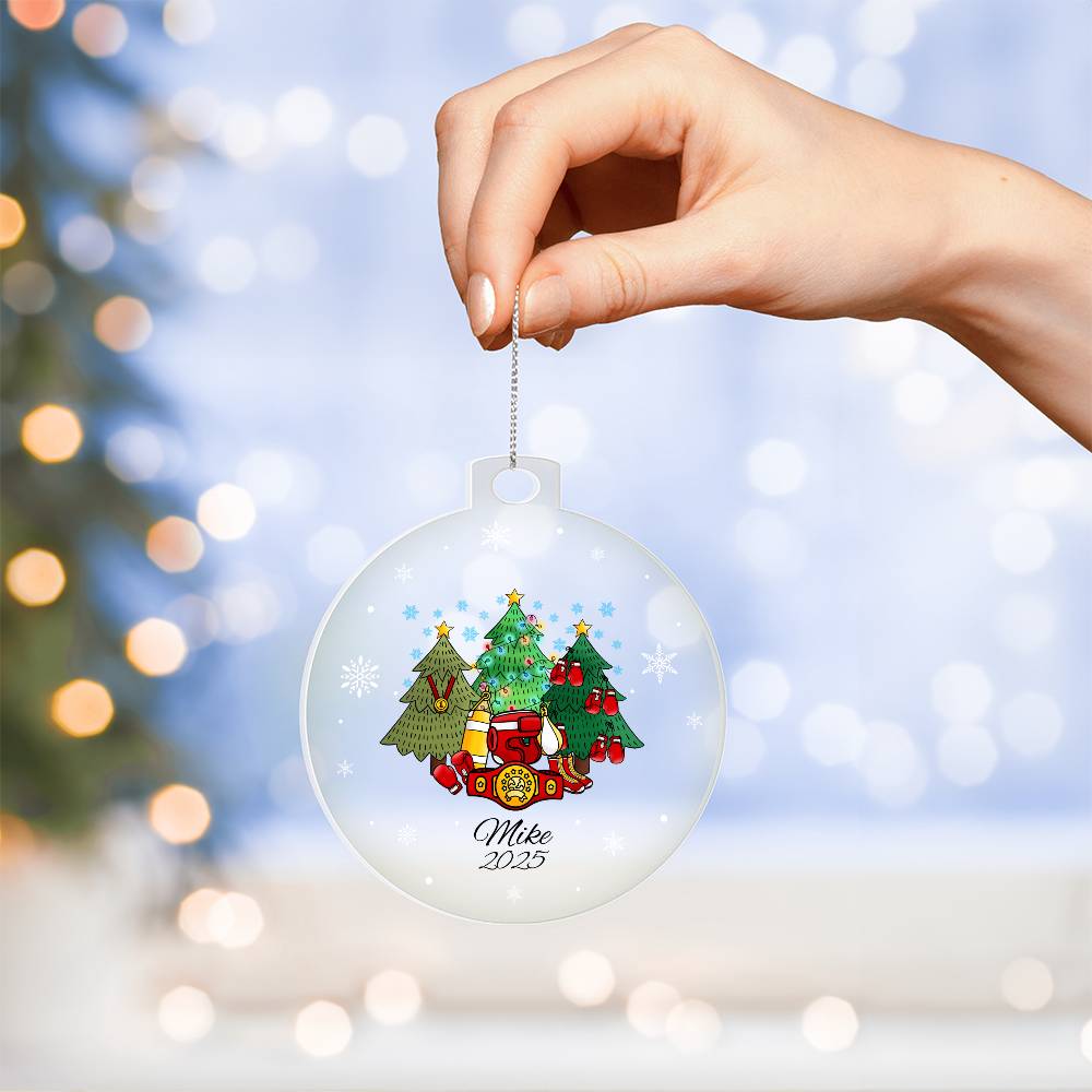 Boxing Christmas Tree Ornament