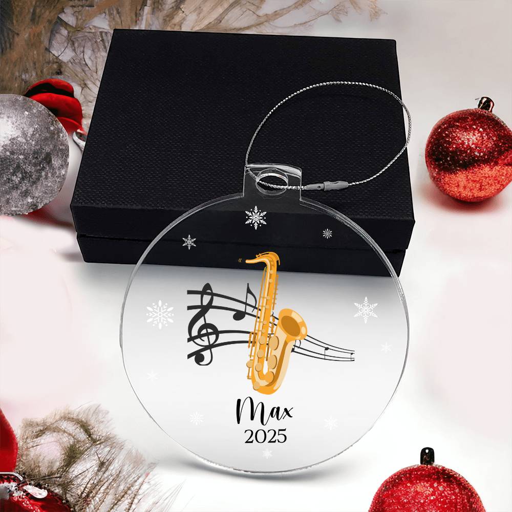 Saxophone Music Ornament