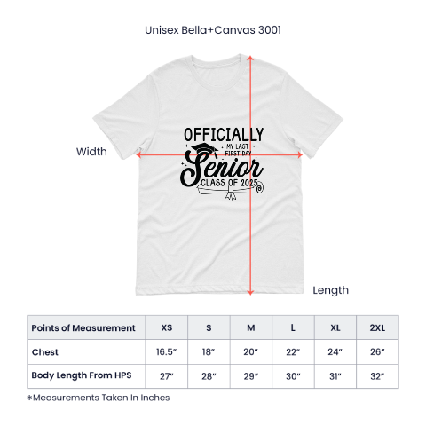 Last First Day Senior Class of 2025  T-Shirt-[Heartfelt Family Gift]