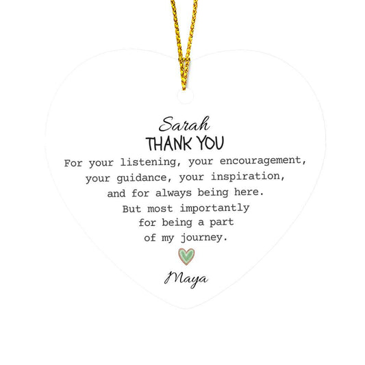 Personalized Thank You Christmas Ornament-[Heartfelt Family Gift]