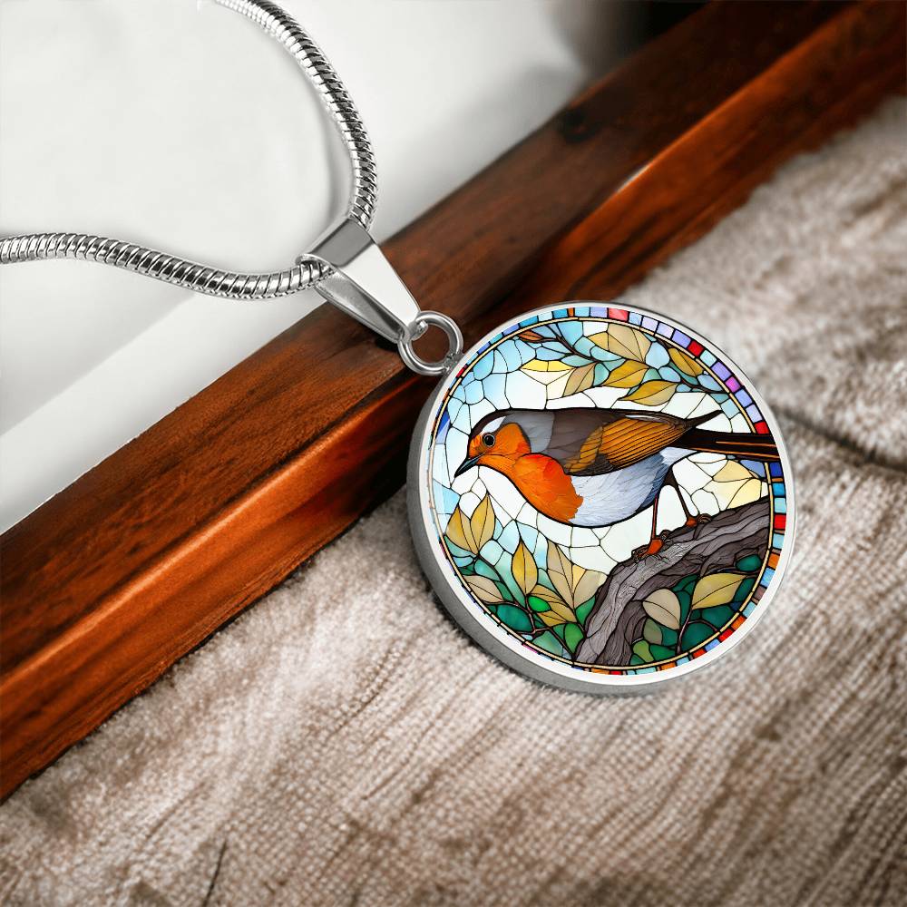 Robin Pendant Necklace in Gold or silver