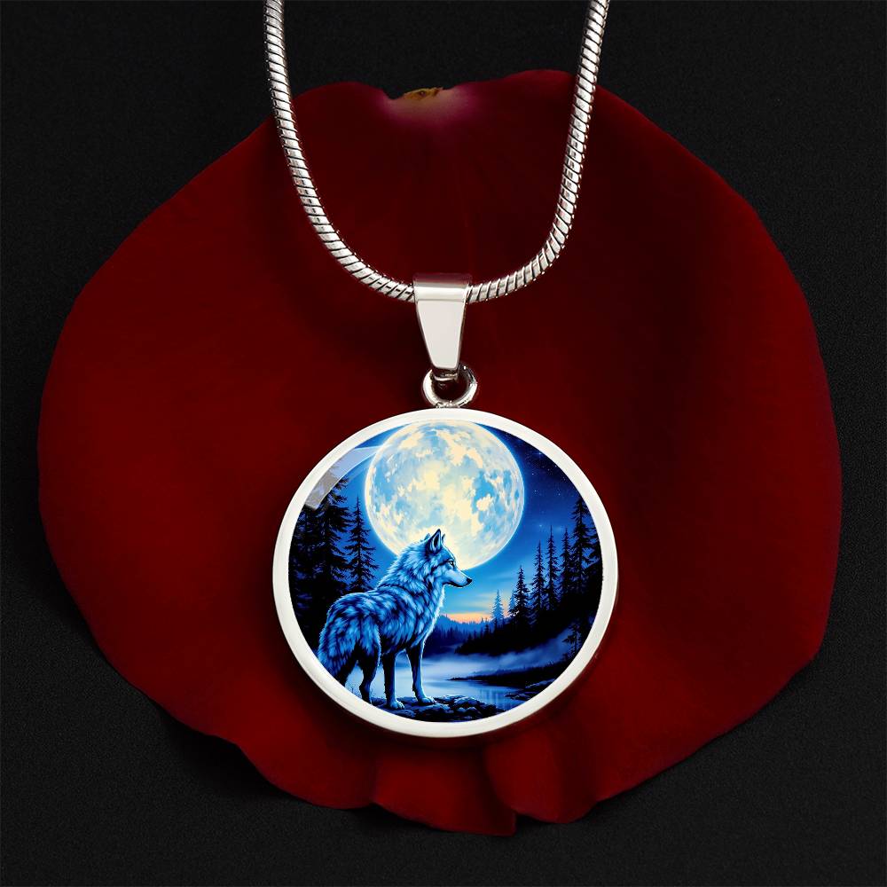 Personalized Winter Wolf Necklace or Bracelet