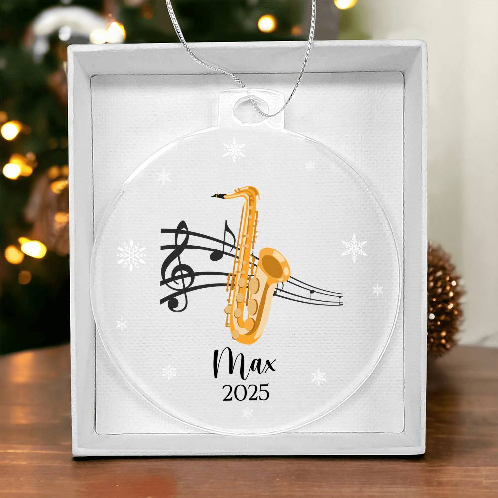 Saxophone Music Ornament