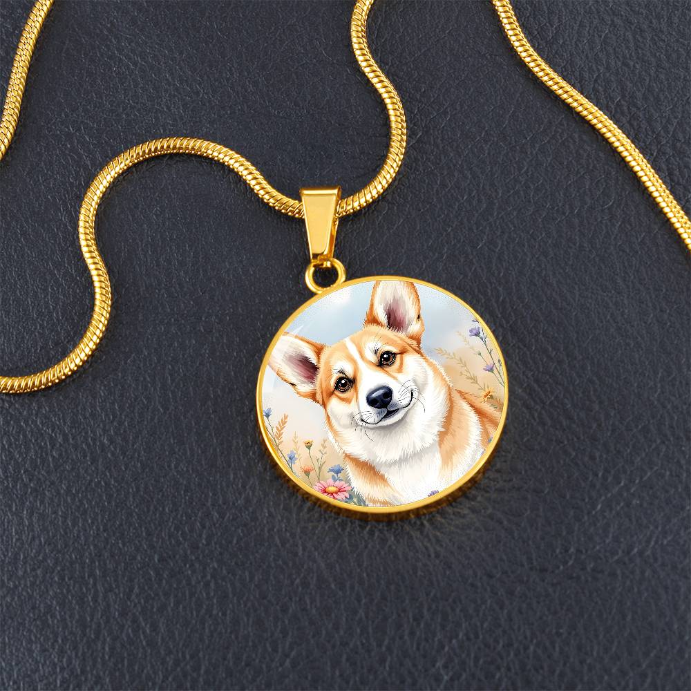 Corgi Dog Pendant Necklace