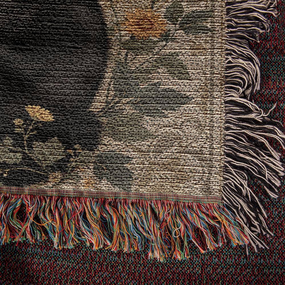 Black Cat Woven Blanket-[Heartfelt Family Gift]