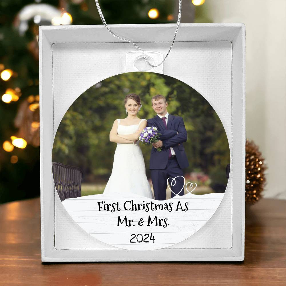 First Christmas as Mr Mrs Married Ornament-[Heartfelt Family Gift]