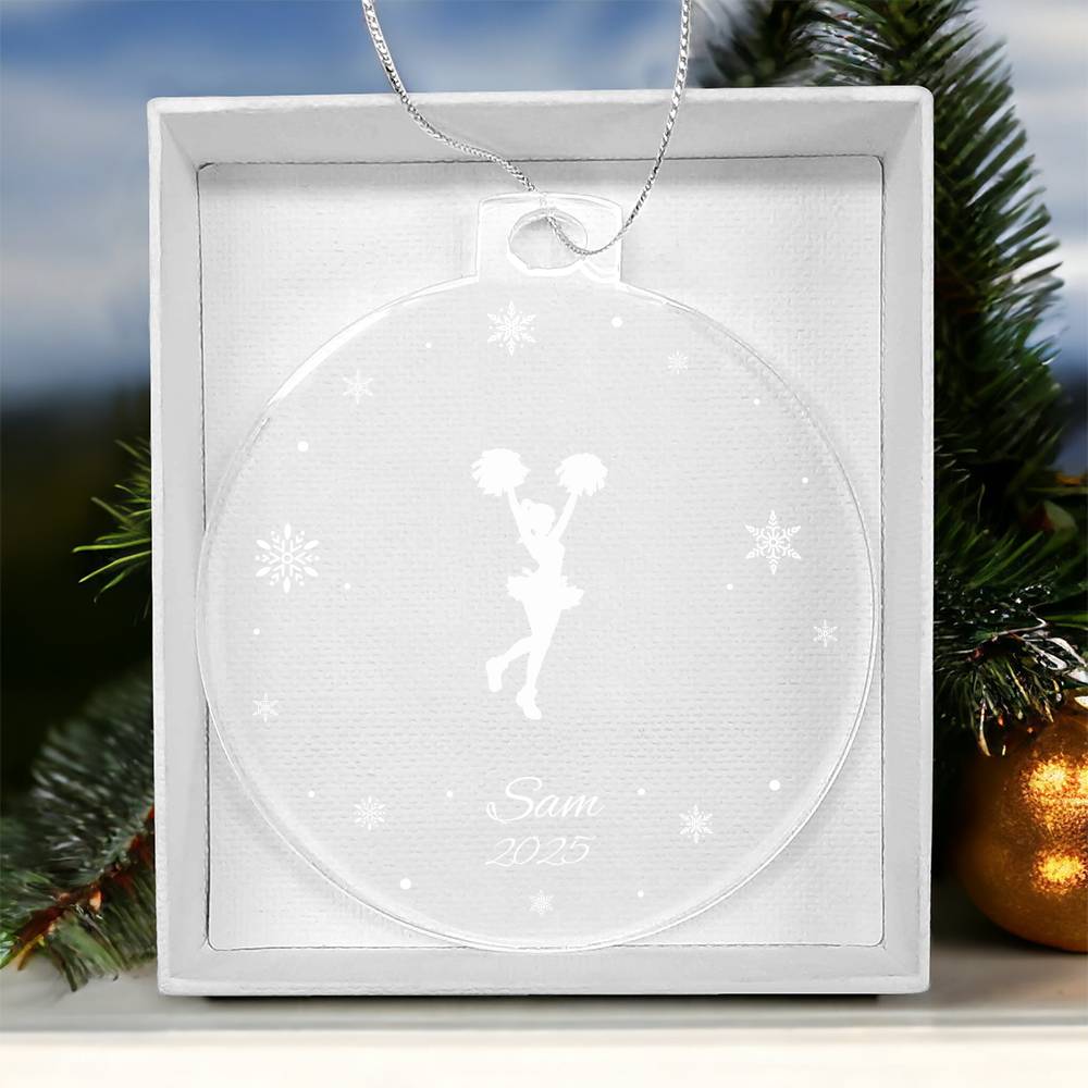 Cheerleader Christmas Tree Ornament