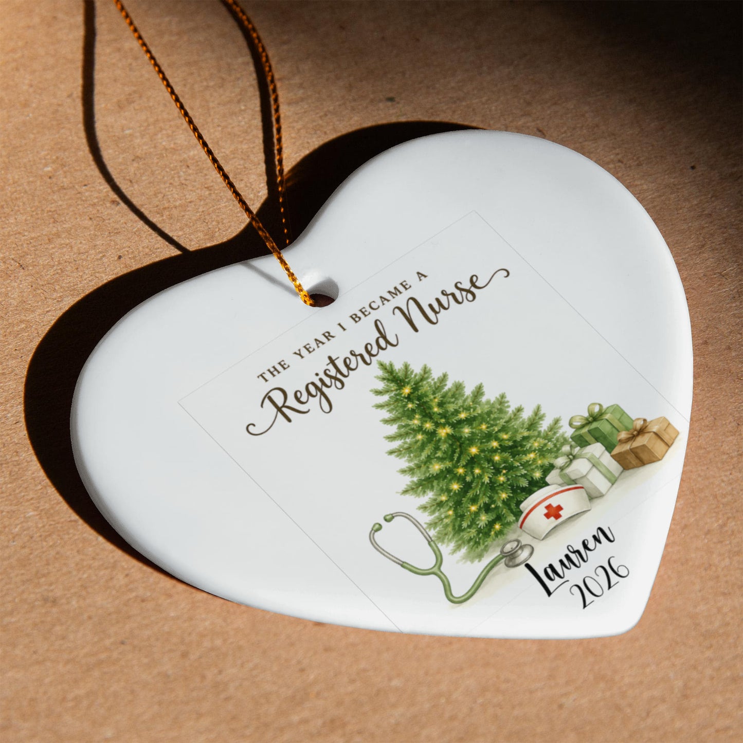 1st Christmas As A Registered Nurse Ornament
