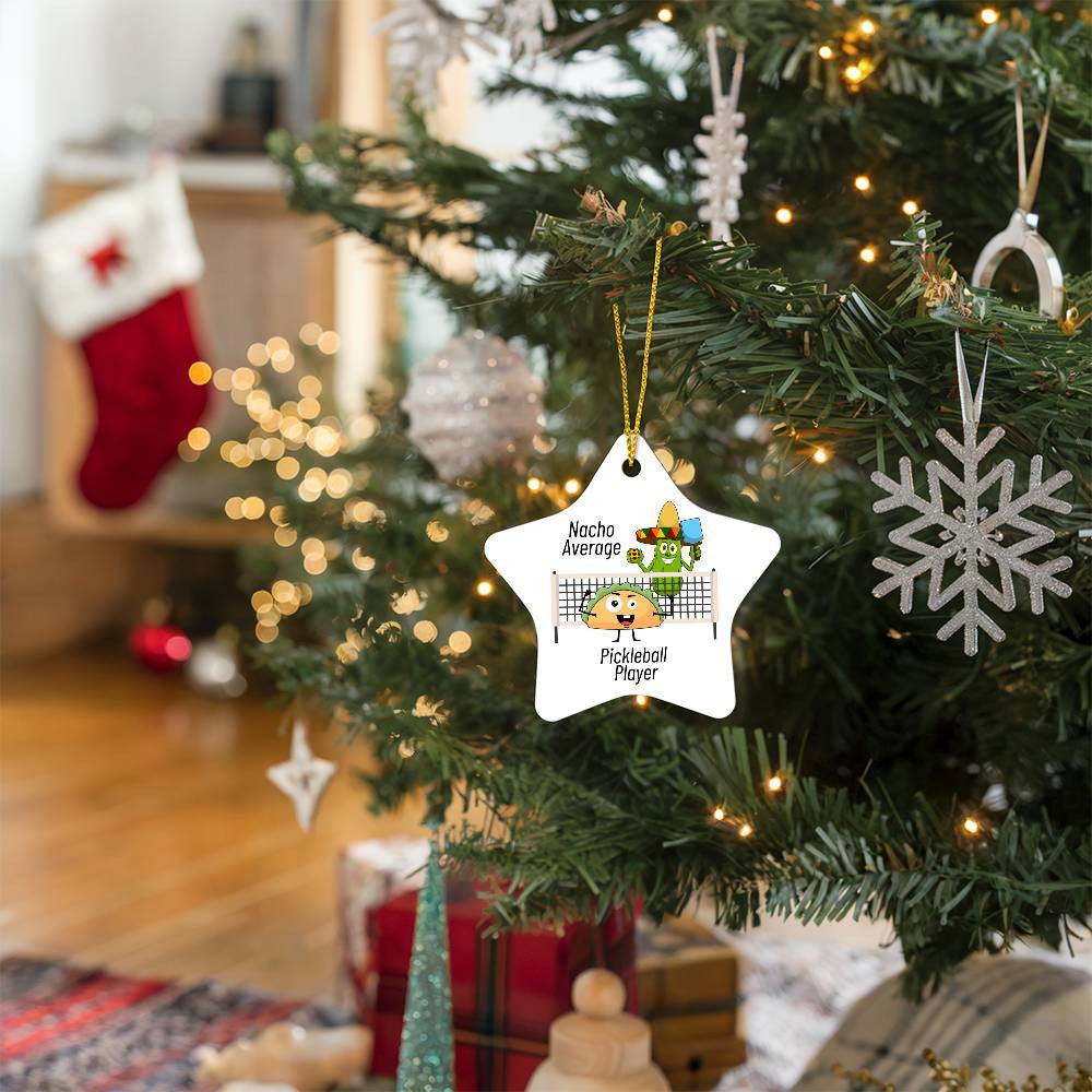 Pickleball  Star Ornament-[Heartfelt Family Gift]