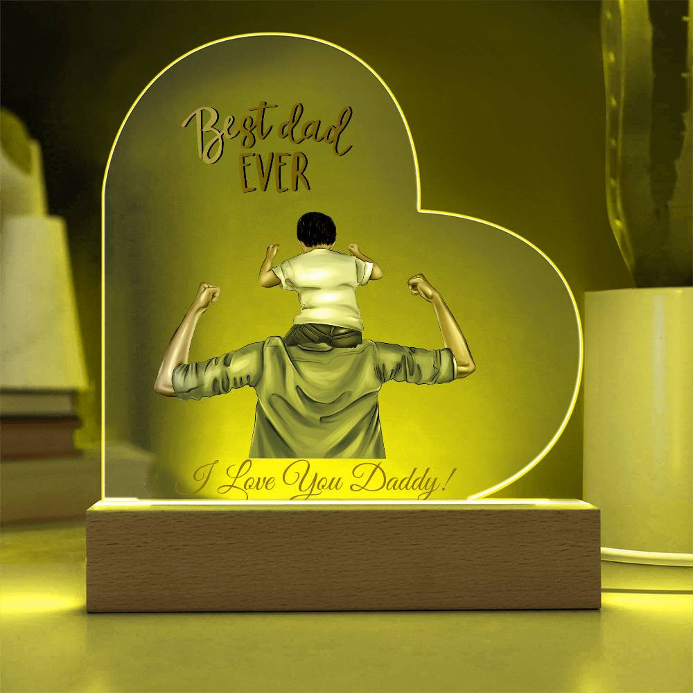 Personalized Heart Plaque for Dad-[Heartfelt Family Gift]