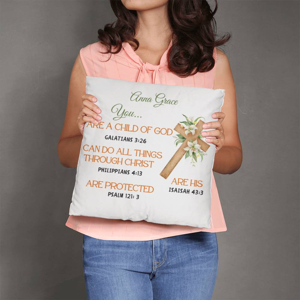 Personalized You Are Religious Quotes Classic Pillow-[Heartfelt Family Gift]