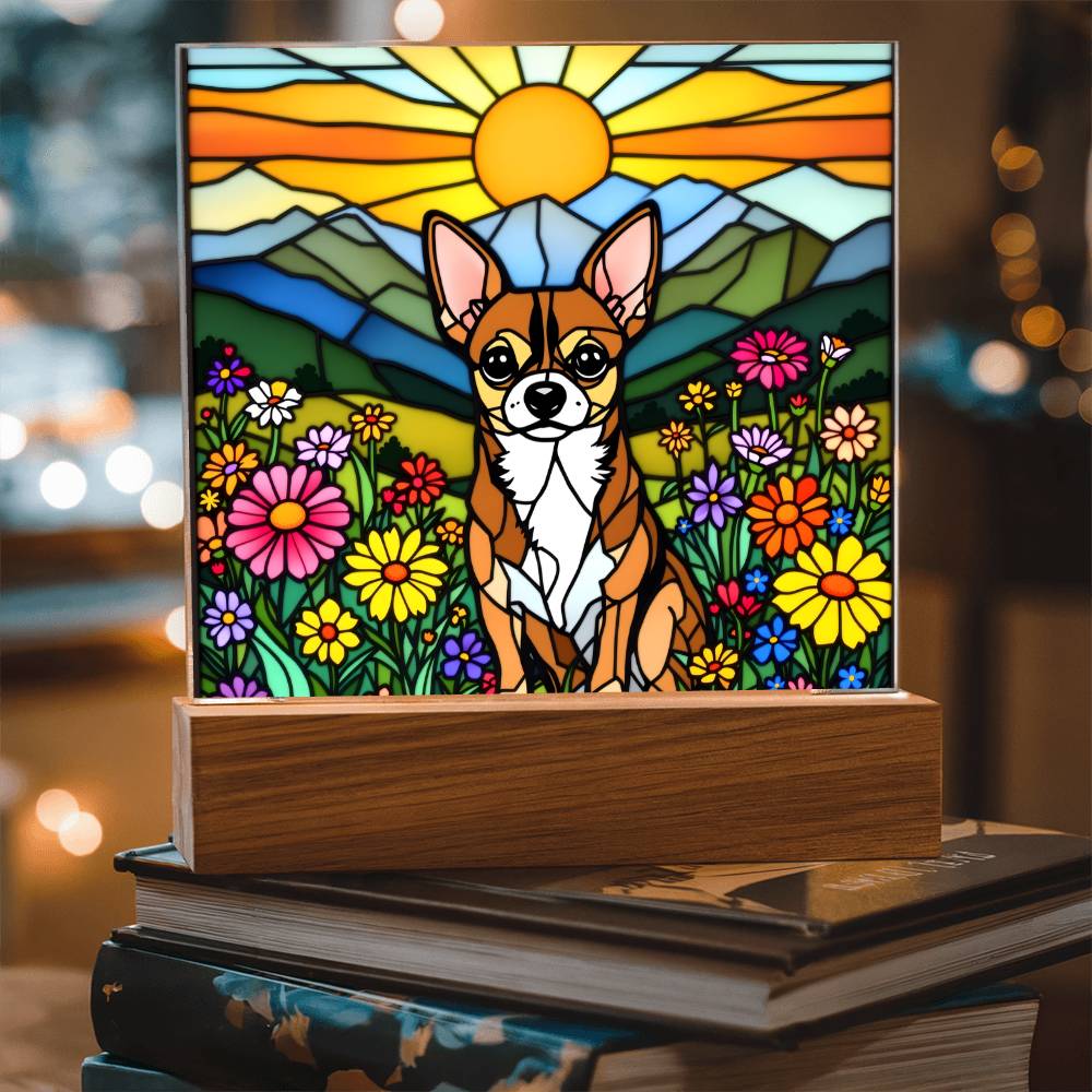 Chihuahua Dog Lighted Plaque