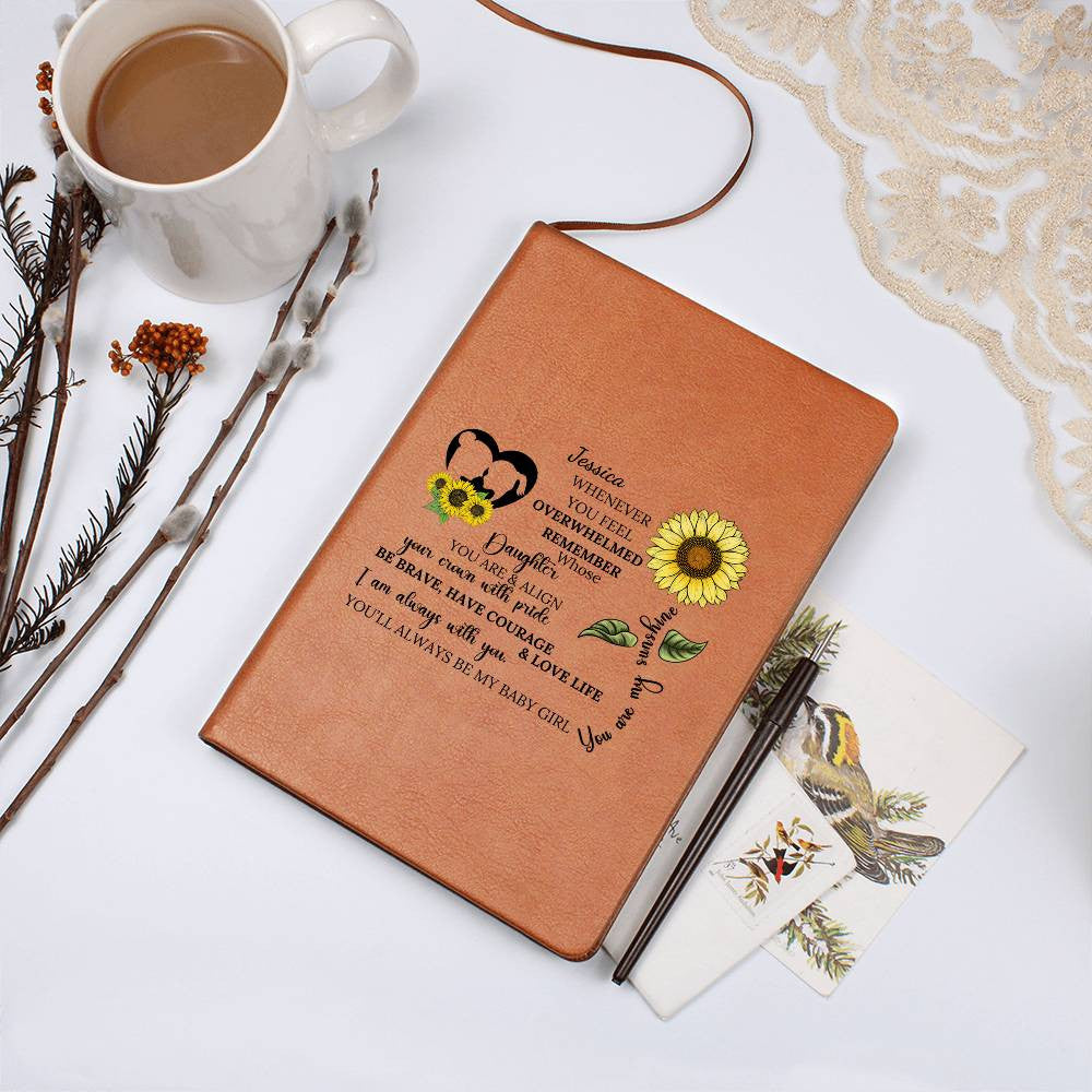 Daughter Sunflower Keepsake Journal-[Heartfelt Family Gift]
