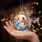 Baby Jesus in Manger Acrylic Christmas Ornament-[Heartfelt Family Gift]