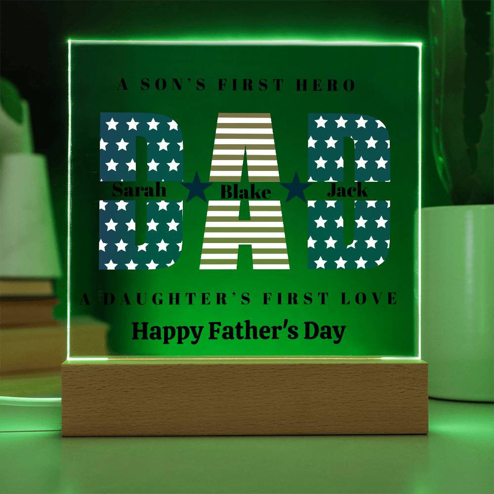 Dad Acyllic Plaque-[Heartfelt Family Gift]