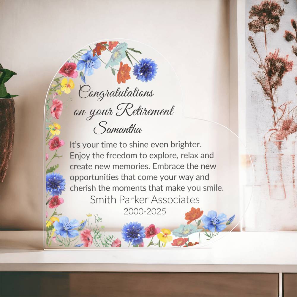 Personalized Retirement Plaque