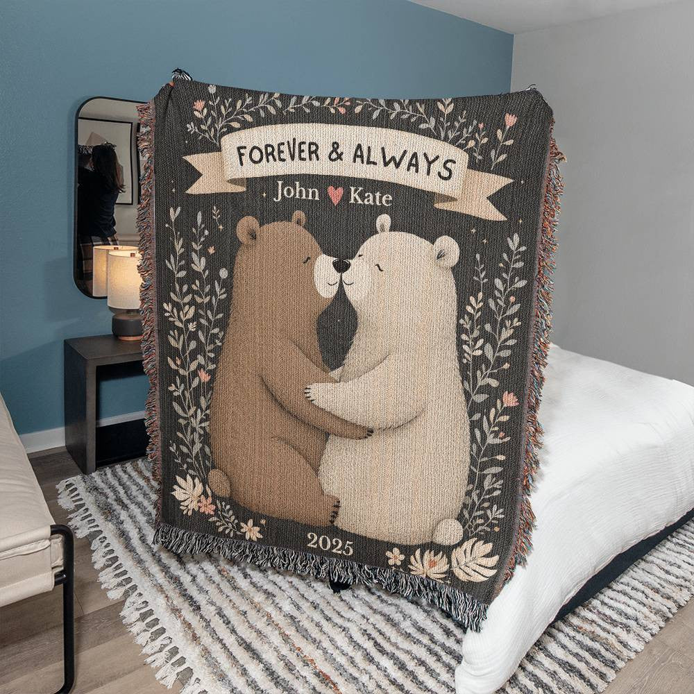 Bear Couple Snuggle Blanket-[Heartfelt Family Gift]