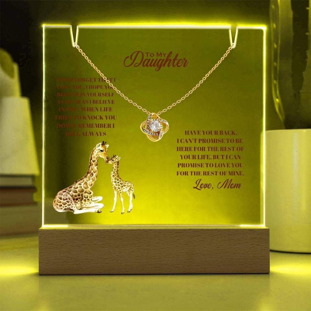 Daughter  Keepsake Acrylic Bundle (Love Knot)-[Heartfelt Family Gift]
