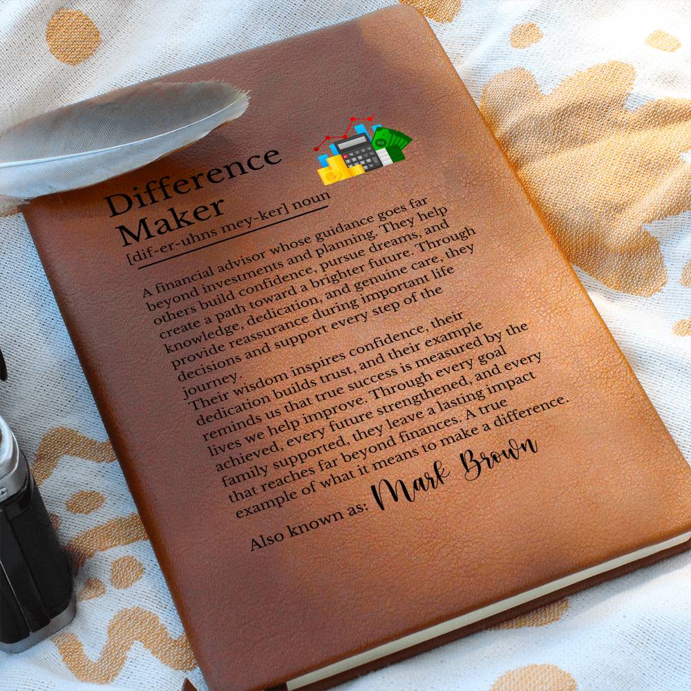 Financial Advisor Appreciation Journal