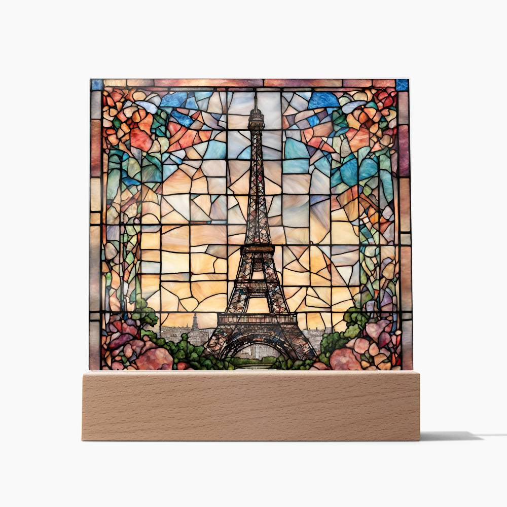 Eiffel Tower Paris Decor LED Acrylic Sign