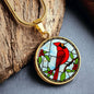 Cardinal Engraved Necklace in Gold or Silver-[Heartfelt Family Gift]