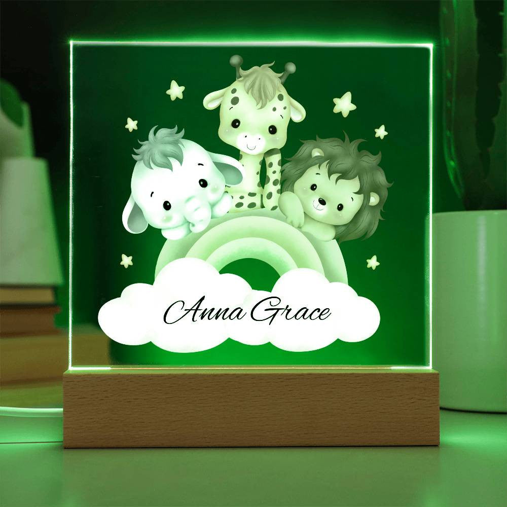Baby Nursery Safari Night Light-[Heartfelt Family Gift]