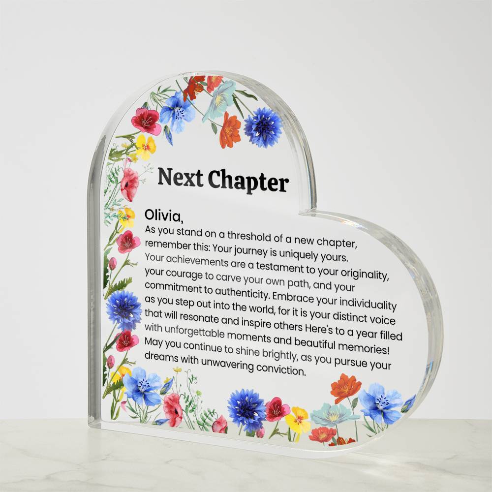 Acrylic Heart Plaque