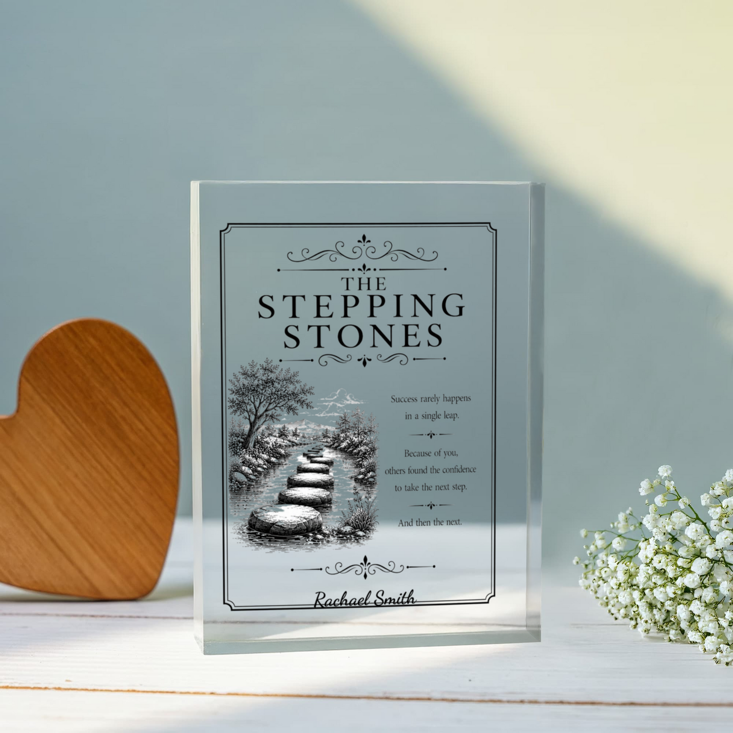 Stepping Stone Farewell Plaque, Personalized Gift for Retirement