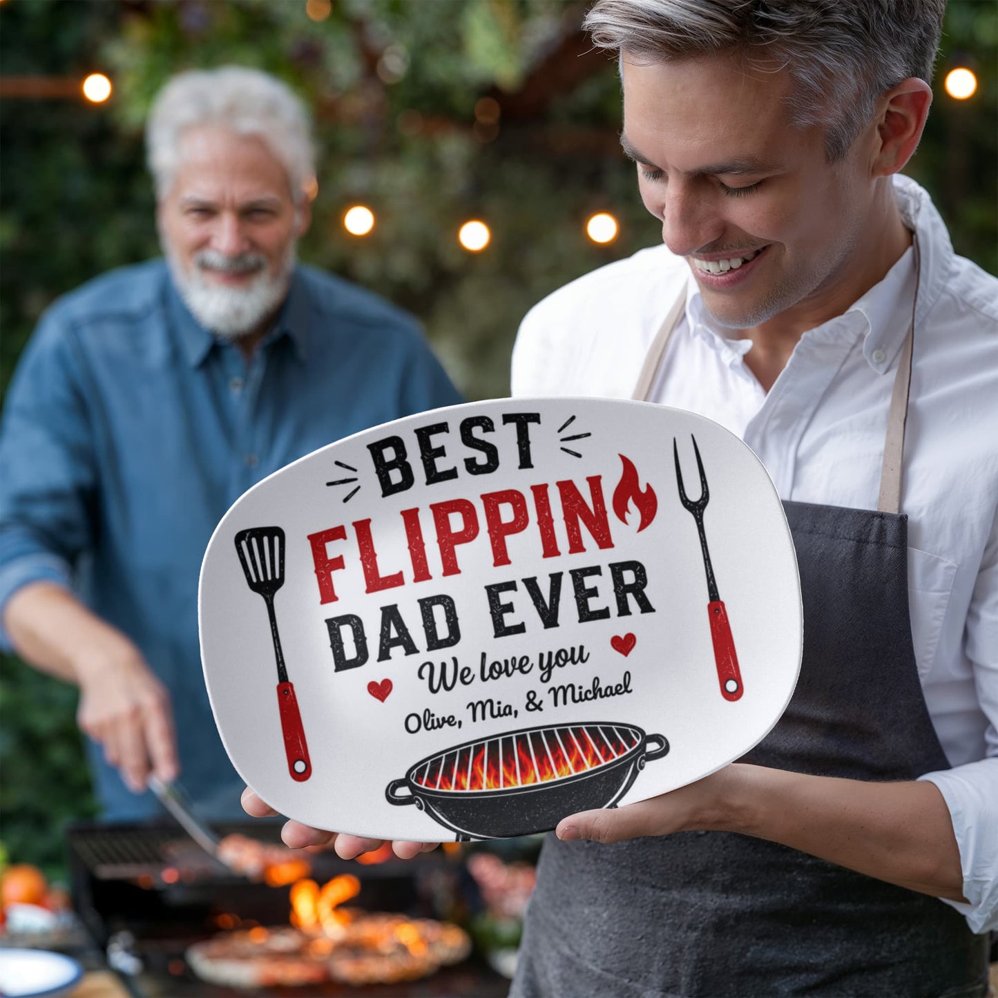 Best Flippin Dad Ever BBQ Tray