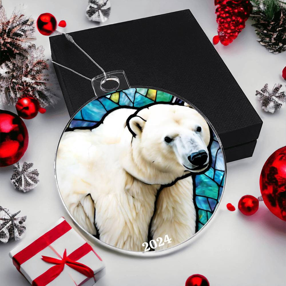 Polar Bear Christmas Ornament-[Heartfelt Family Gift]
