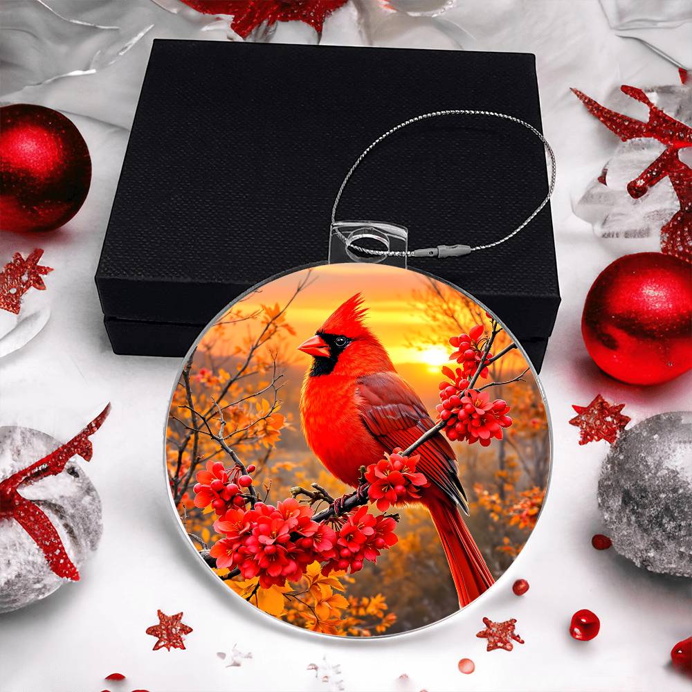Cardinal Acrylic Ornament