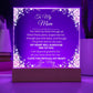 To My Mom Personalized Acrylic Plaque Gift-[Heartfelt Family Gift]
