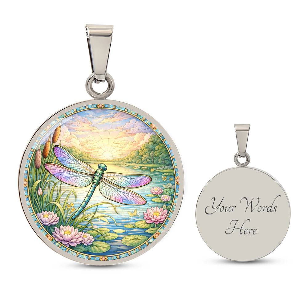 Dragonfly Personalized Engraved Necklace Bracelet or Keychain