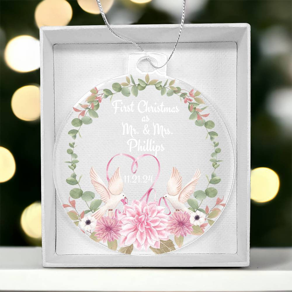 First Christmas as Mr & Mrs Ornament-[Heartfelt Family Gift]