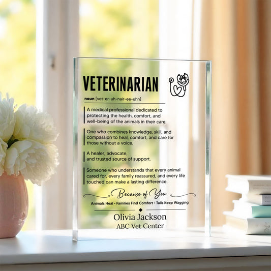 Veterinarian Appreciation Gift Plaque Veterinary Office Decor