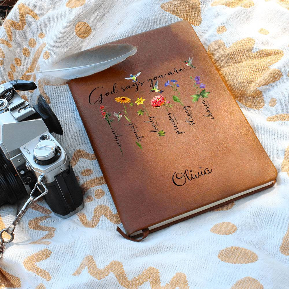 God Says You Are Custom Name Journal-[Heartfelt Family Gift]