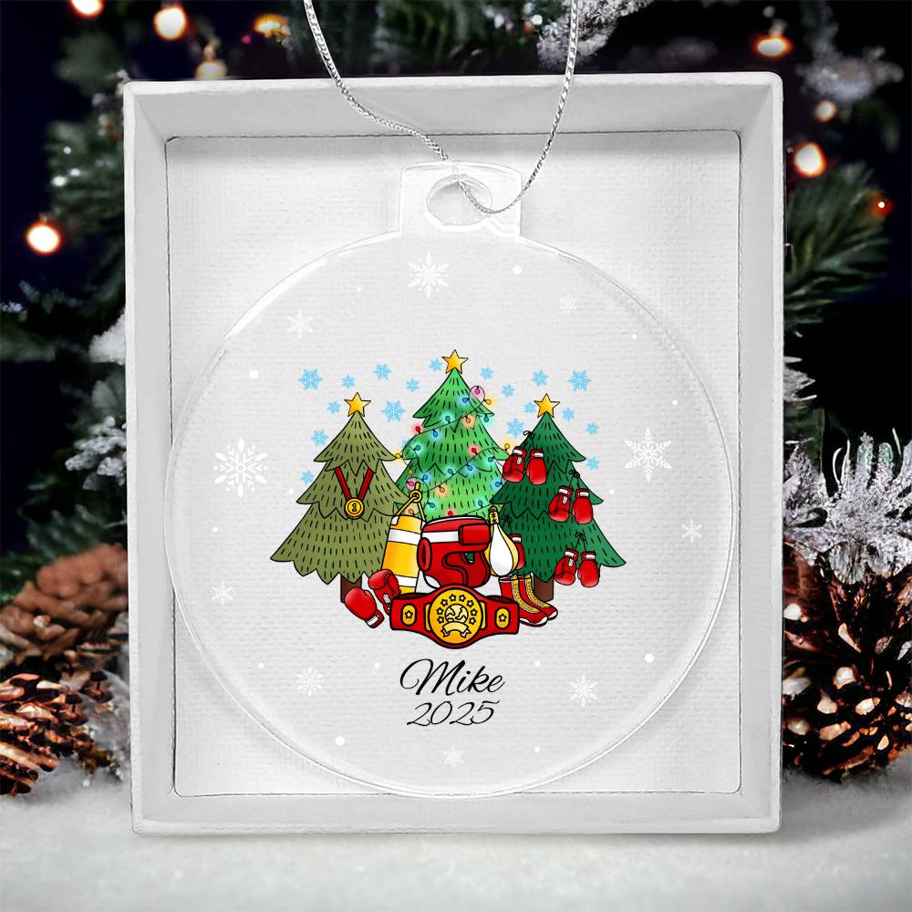 Boxing Christmas Tree Ornament