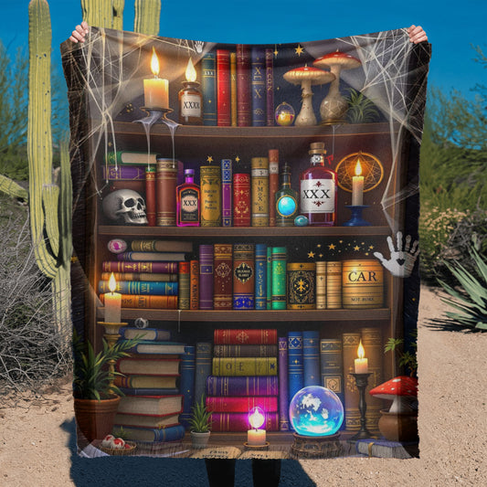 Apothecary Witchy Woven Halloween Blanket
