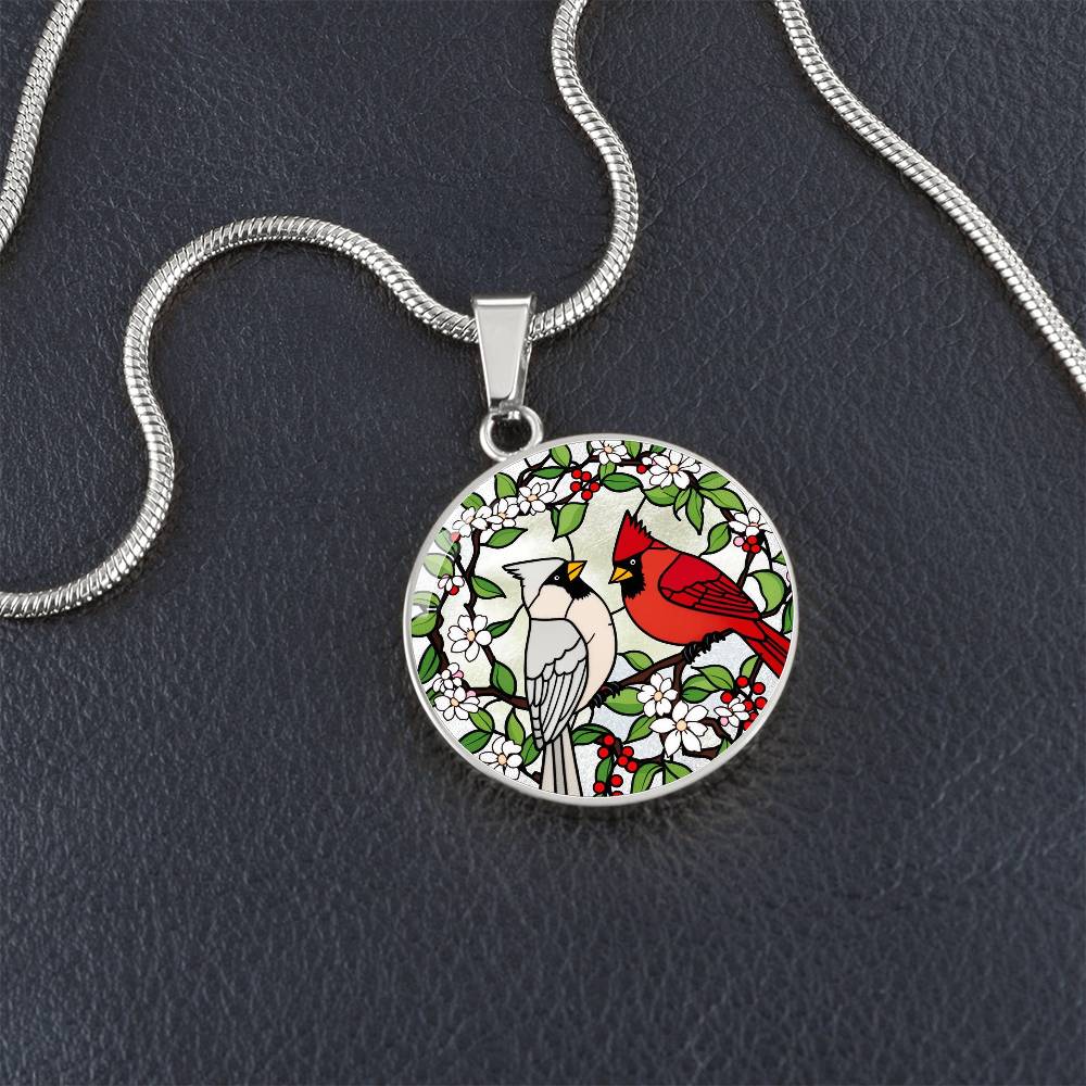 Engraved Cardinal Necklace, Silver or Gold Necklace, Personalized Bird Jewelry, Unique Gift for Bird Lovers, Custom Engraved Pendant