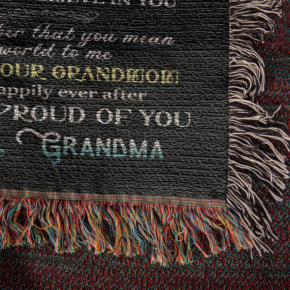 Granddaughter Woven Blanket-[Heartfelt Family Gift]
