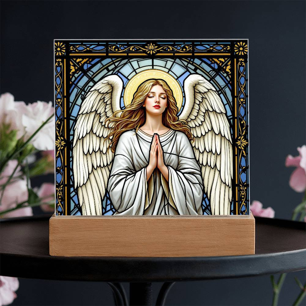 Guardian Angel Christmas Rememberance LED Plaque Decor-[Heartfelt Family Gift]