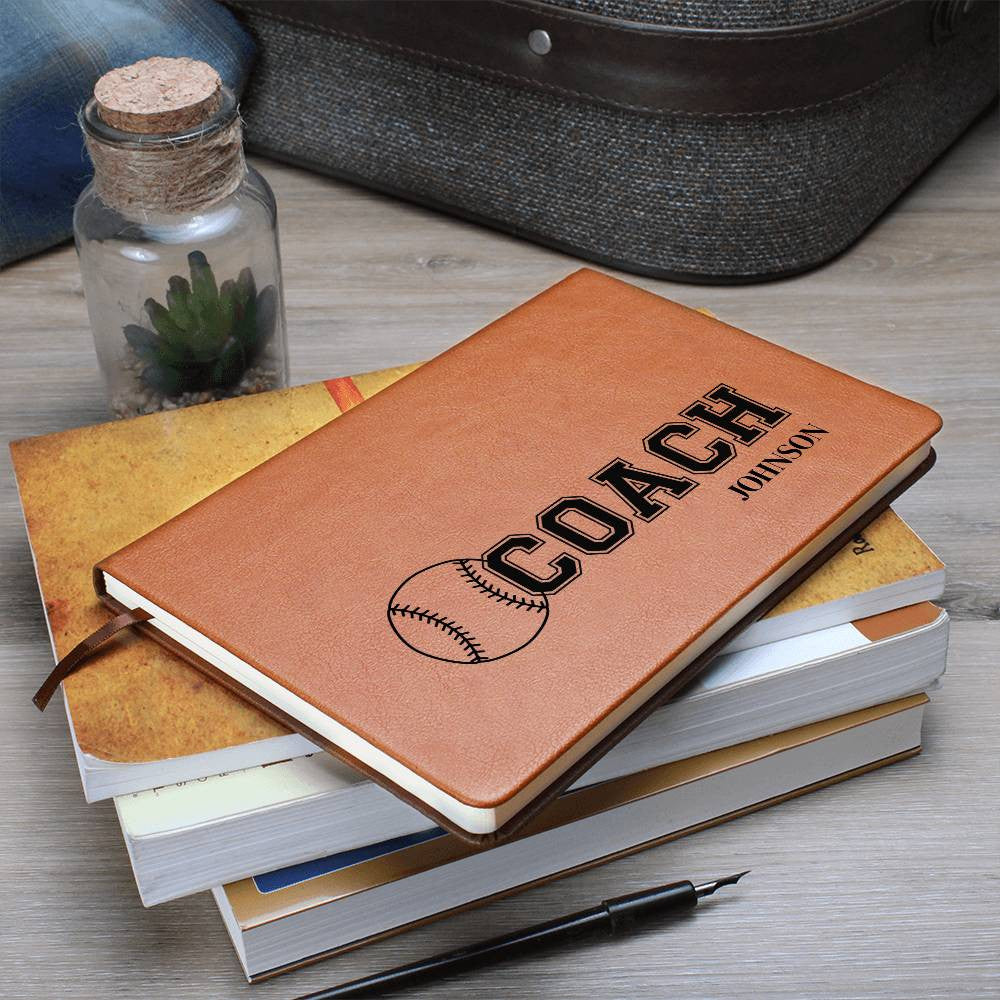 Personalized Baseball Coach Journal-[Heartfelt Family Gift]