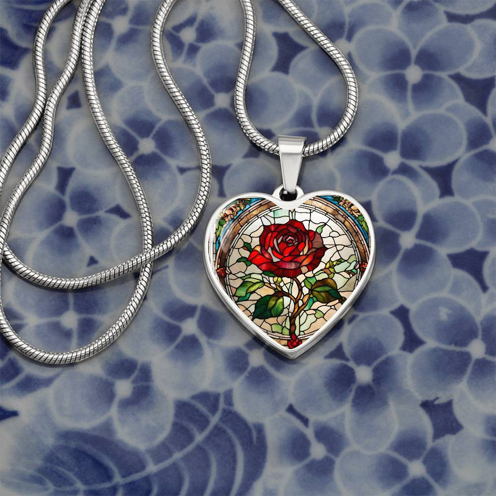 Heart Necklace with Engraving-[Heartfelt Family Gift]