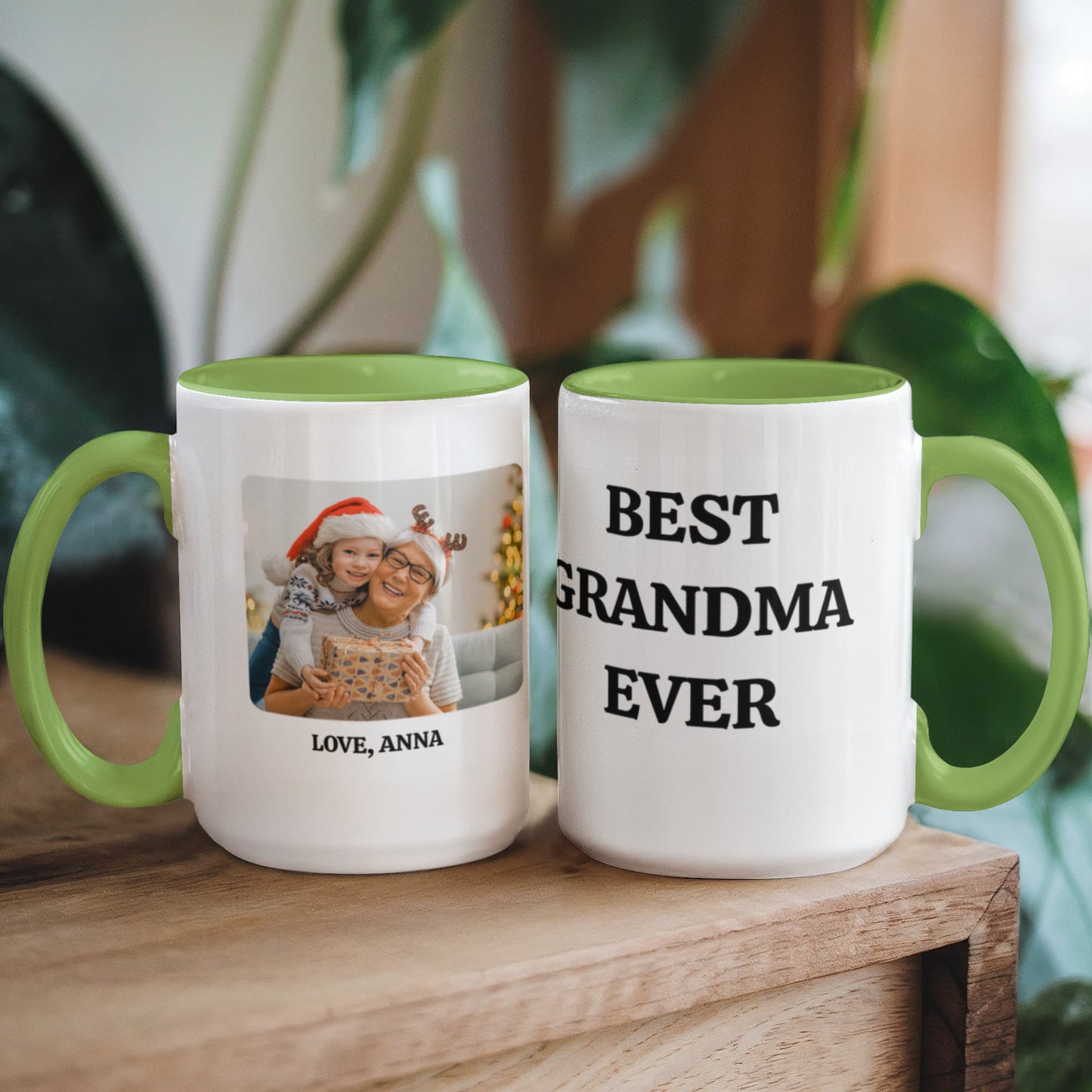 Best Grandma Ever Color Accent Mugs