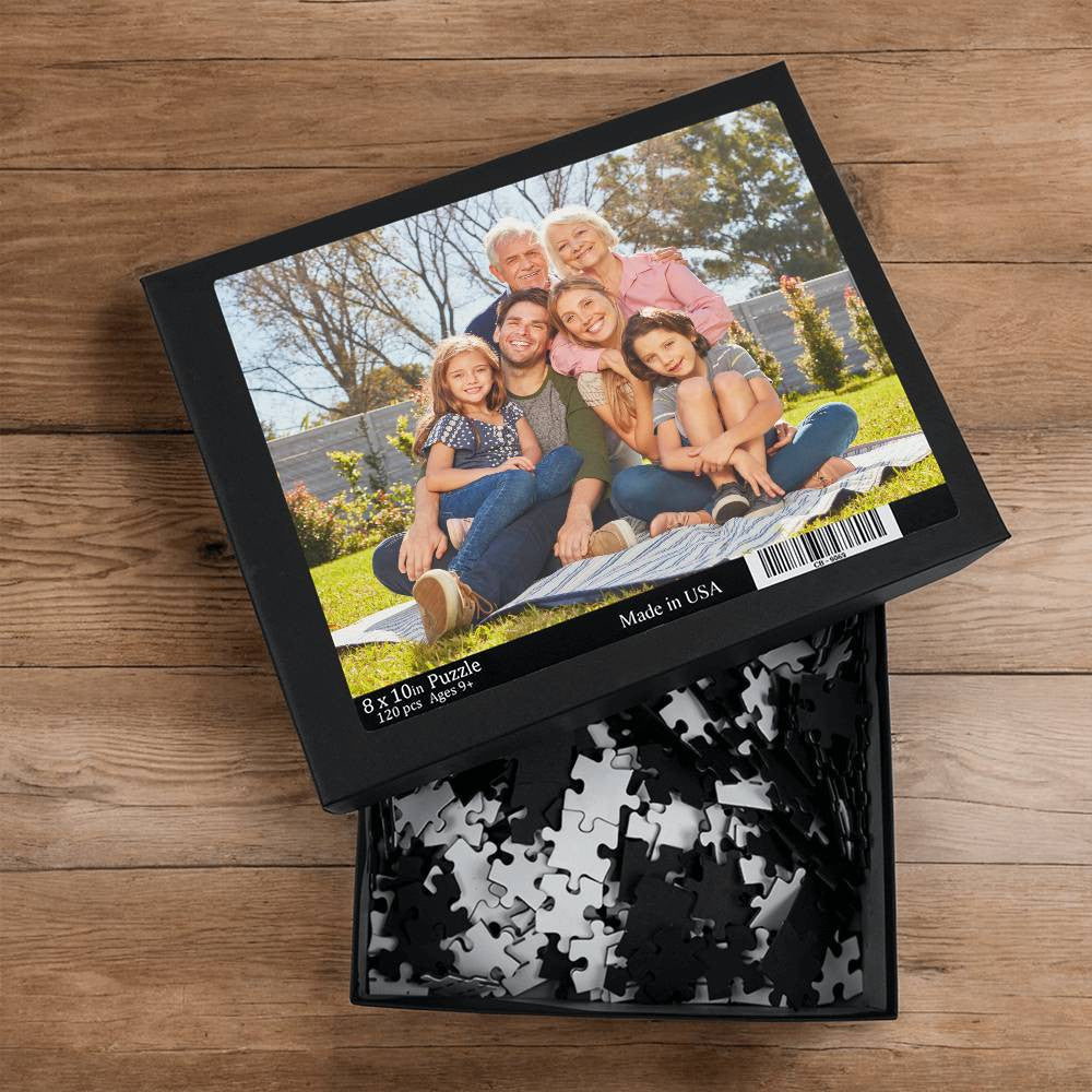 Custom Photo Jigsaw Puzzle 8" x 10"-[Heartfelt Family Gift]